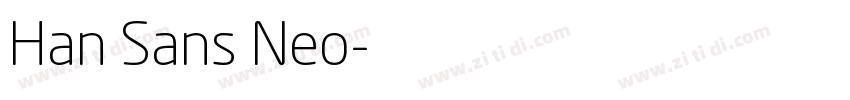 Han Sans Neo字体转换